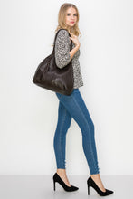 Load image into Gallery viewer, <b>Juliette</b><br> <p><font size=“3px”>Brown Italian Leather Shopper</font></p>