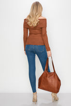 Load image into Gallery viewer, <b>Juliette</b><br> <p><font size=“3px”>Rust Italian Leather Shopper</font></p>