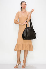 Load image into Gallery viewer, <b>Juliette</b><br> <p><font size=“3px”>Brown Italian Leather Shopper</font></p>